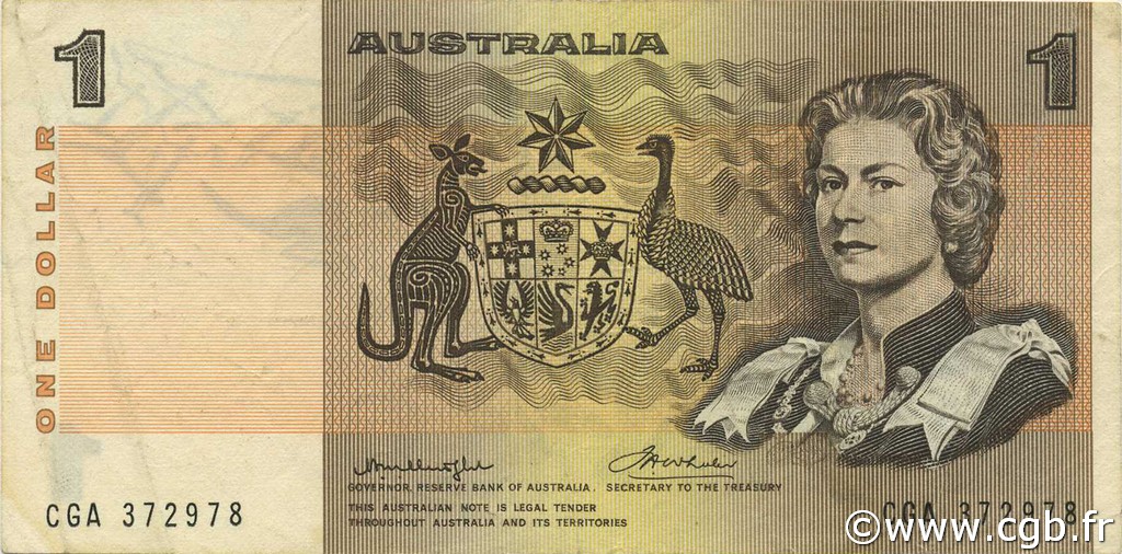 1 Dollar AUSTRALIA  1976 P.42b1 VF+