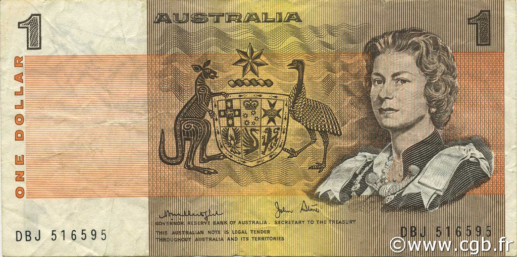 1 Dollar AUSTRALIA  1979 P.42c VF+
