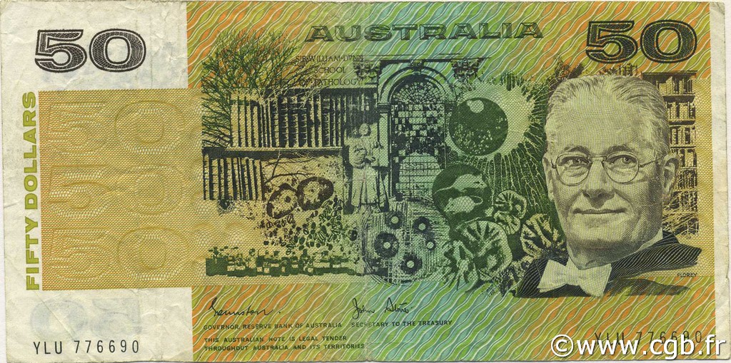 50 Dollars AUSTRALIA  1983 P.47d VF