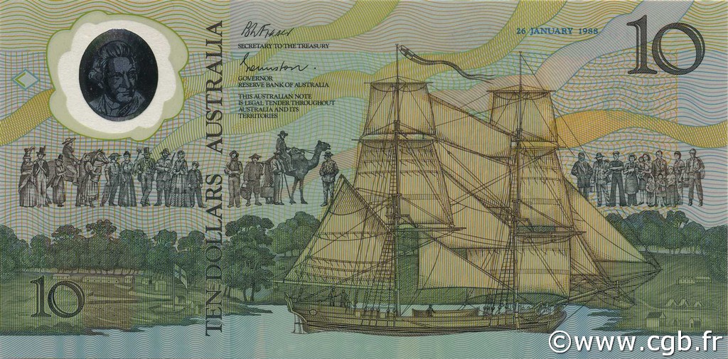 10 Dollars Commémoratif AUSTRALIA  1988 P.49a FDC