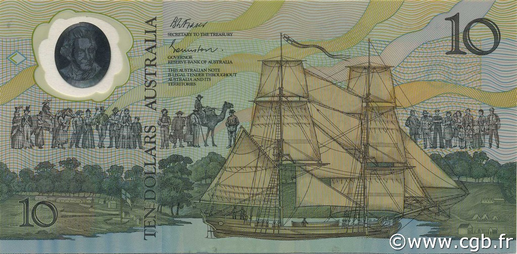 10 Dollars AUSTRALIA  1988 P.49b SC