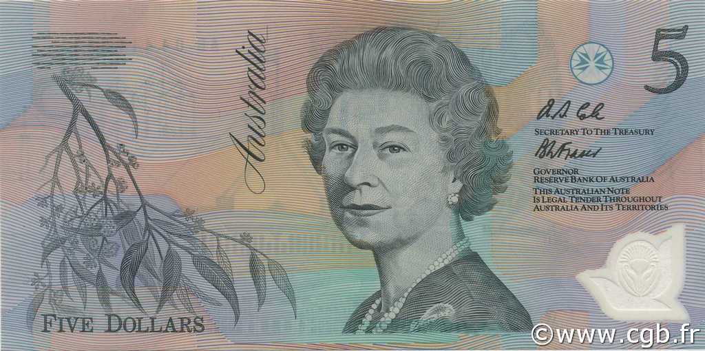 5 Dollars AUSTRALIA  1992 P.50a UNC