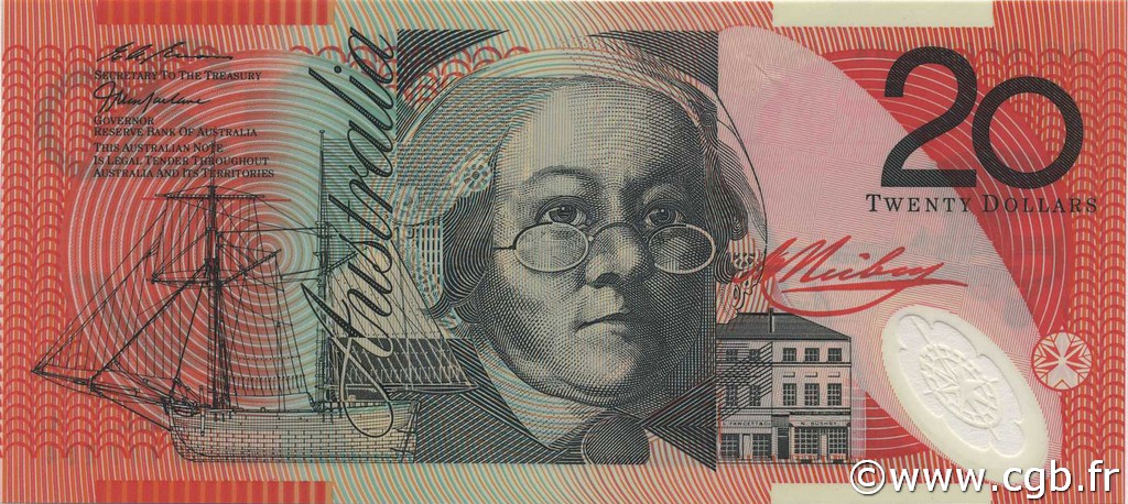 20 Dollars AUSTRALIA  1997 P.53b AU+