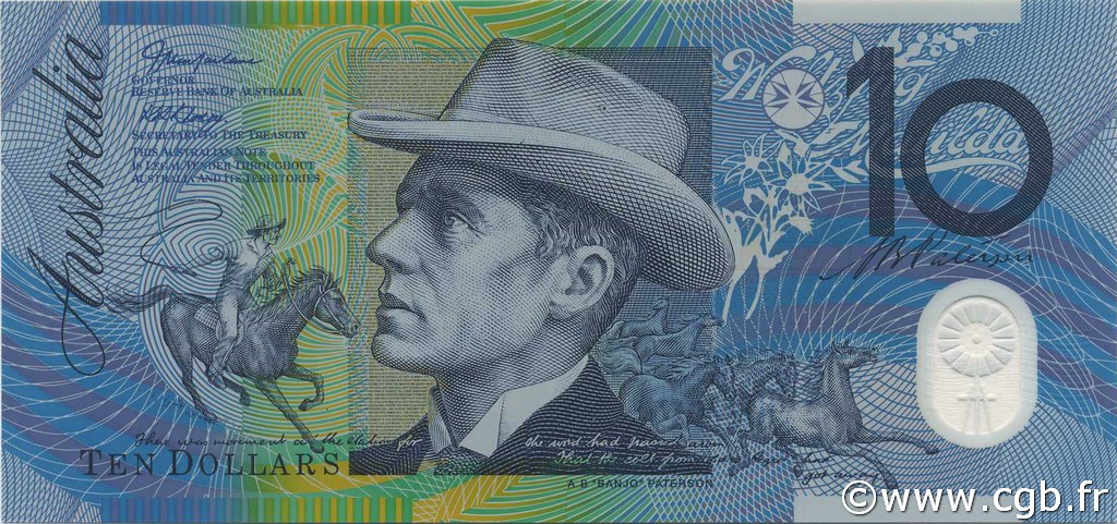 10 Dollars AUSTRALIA  2002 P.58 UNC