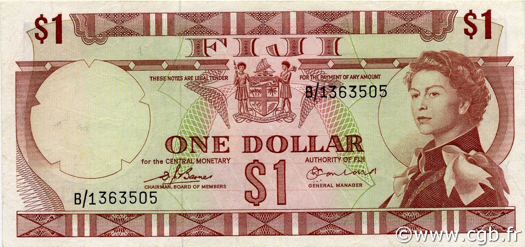 1 Dollar FIYI  1974 P.071a EBC+