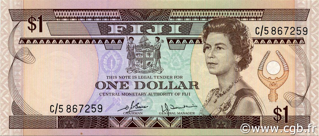 1 Dollar FIDSCHIINSELN  1980 P.076a fST
