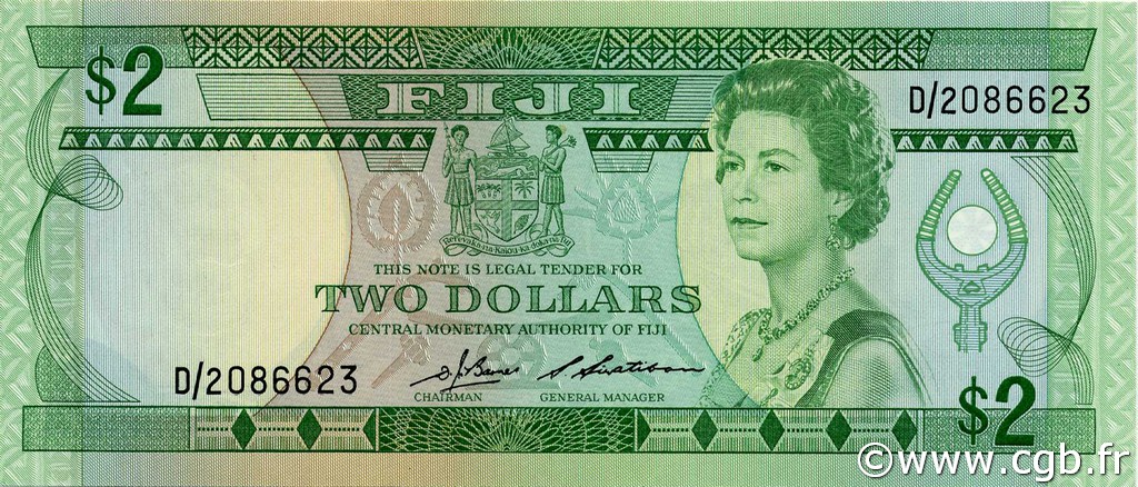 2 Dollars FIDSCHIINSELN  1983 P.082a ST