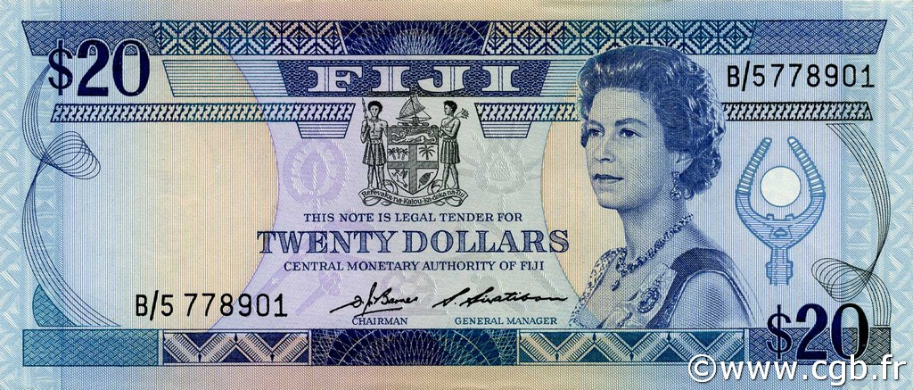 20 Dollars FIDJI  1983 P.085a pr.NEUF