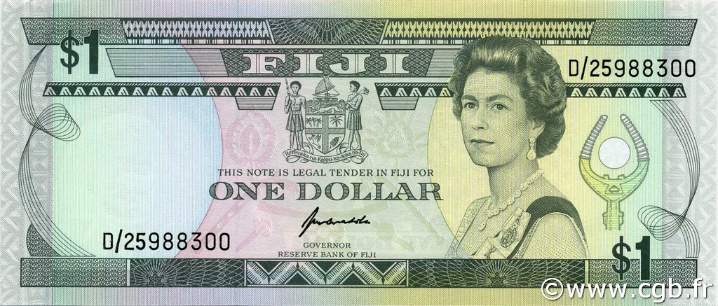 1 Dollar FIDSCHIINSELN  1993 P.089a fST+