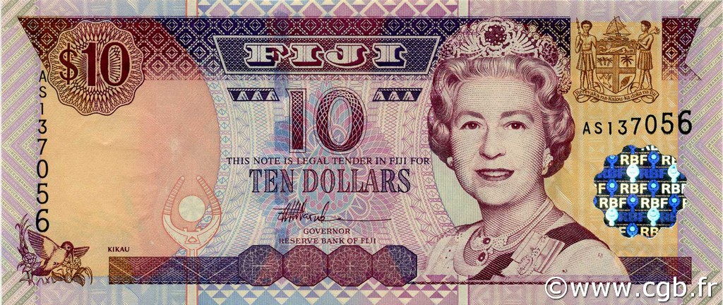 10 Dollars FIDJI  2002 P.106a NEUF