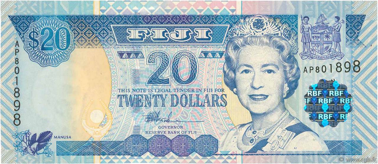 20 Dollars FIDSCHIINSELN  2002 P.107a ST