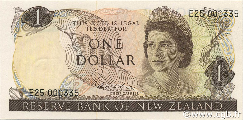 1 Dollar NUEVA ZELANDA
  1977 P.163d SC+