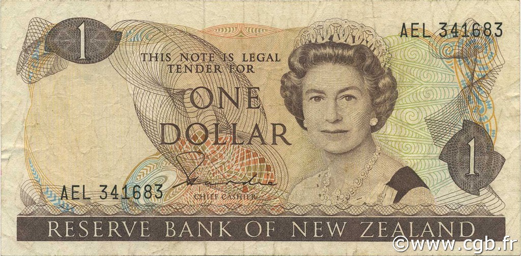 1 Dollar NUEVA ZELANDA
  1981 P.169a BC+