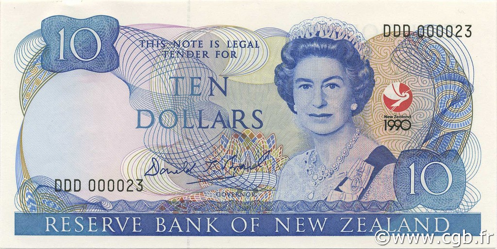 10 Dollars Commémoratif NEW ZEALAND  1990 P.176 UNC