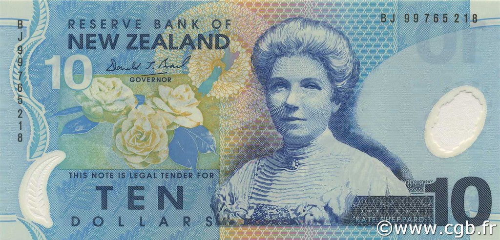 10 Dollars NOUVELLE-ZÉLANDE  1999 P.186a NEUF