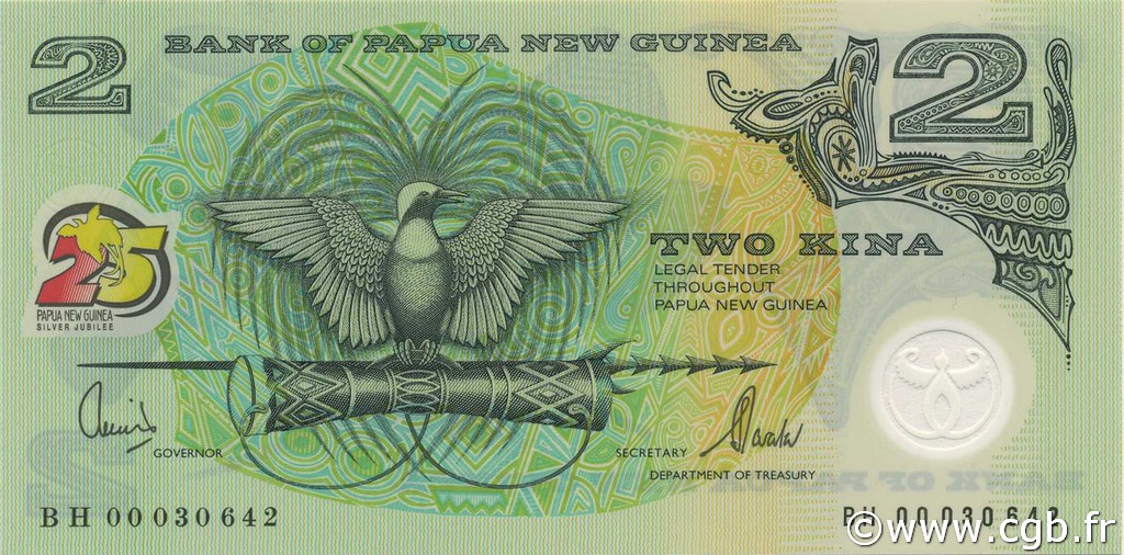 2 Kina PAPUA-NEUGUINEA  2000 P.21 ST