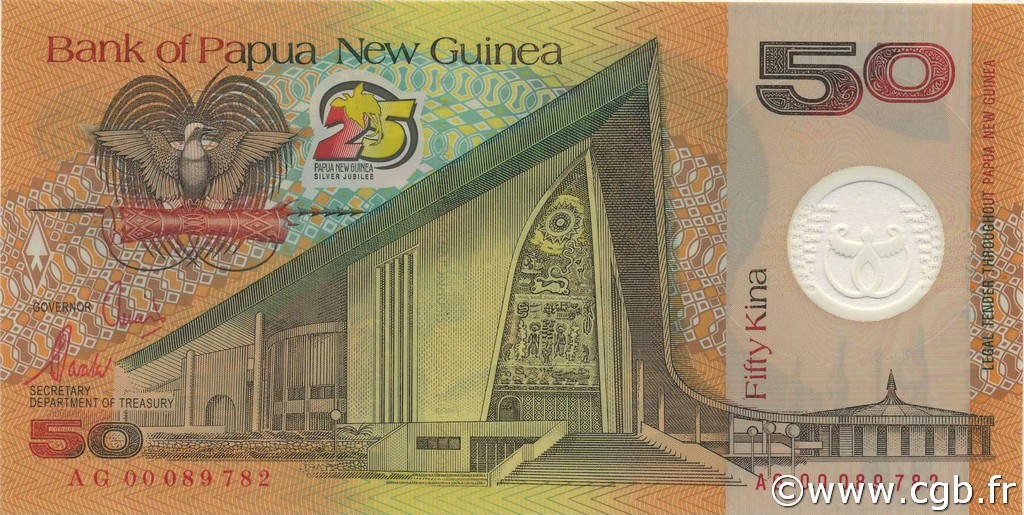 50 Kina PAPúA-NUEVA GUINEA  2000 P.25 FDC