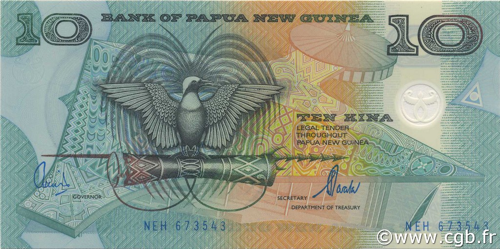 10 Kina PAPúA-NUEVA GUINEA  2000 P.26a FDC
