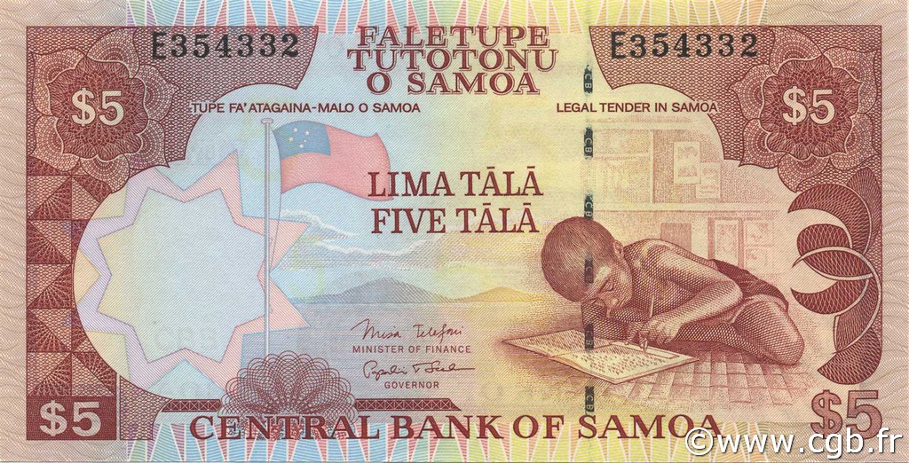 5 Tala SAMOA  2005 P.33b UNC