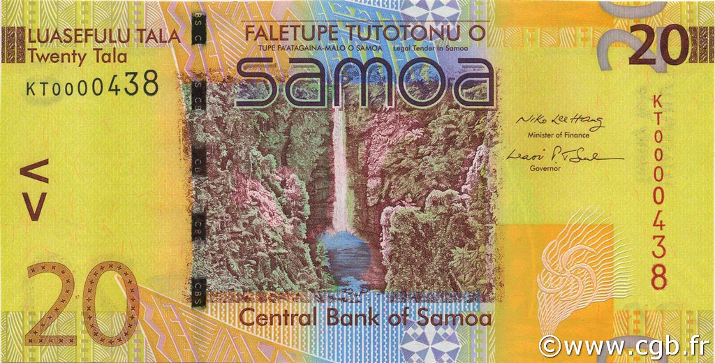 20 Tala SAMOA  2008 P.40 ST