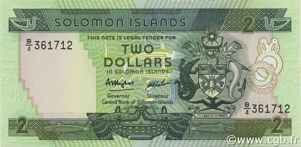 2 Dollars SOLOMON ISLANDS  1986 P.13a UNC
