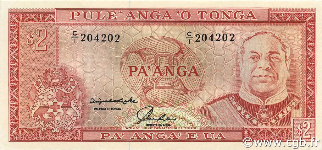 2 Pa anga TONGA  1992 P.26 FDC