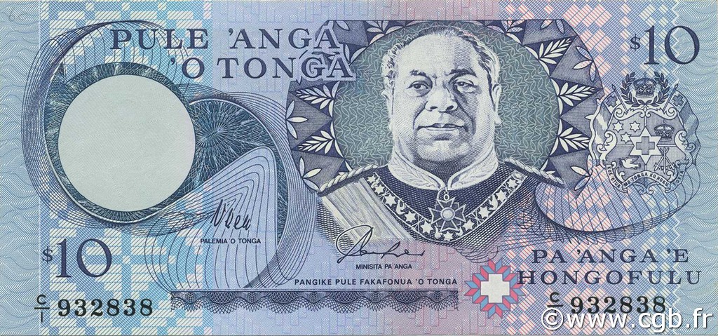 10 Pa anga TONGA  1995 P.34a SC
