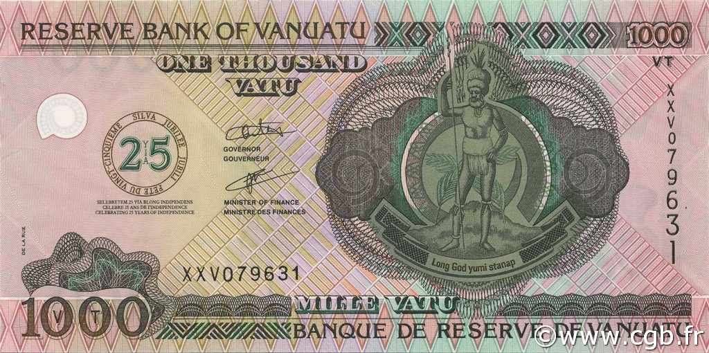 1000 Vatu VANUATU  2002 P.11 ST