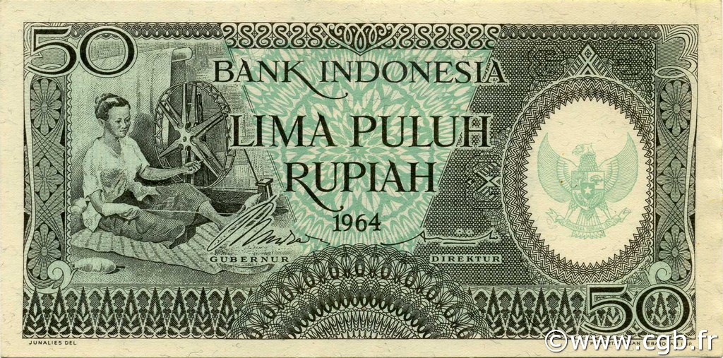 50 Rupiah INDONÉSIE  1964 P.096 NEUF