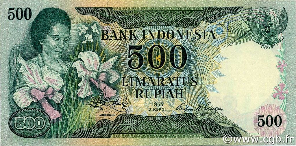 500 Rupiah INDONESIEN  1977 P.117 ST