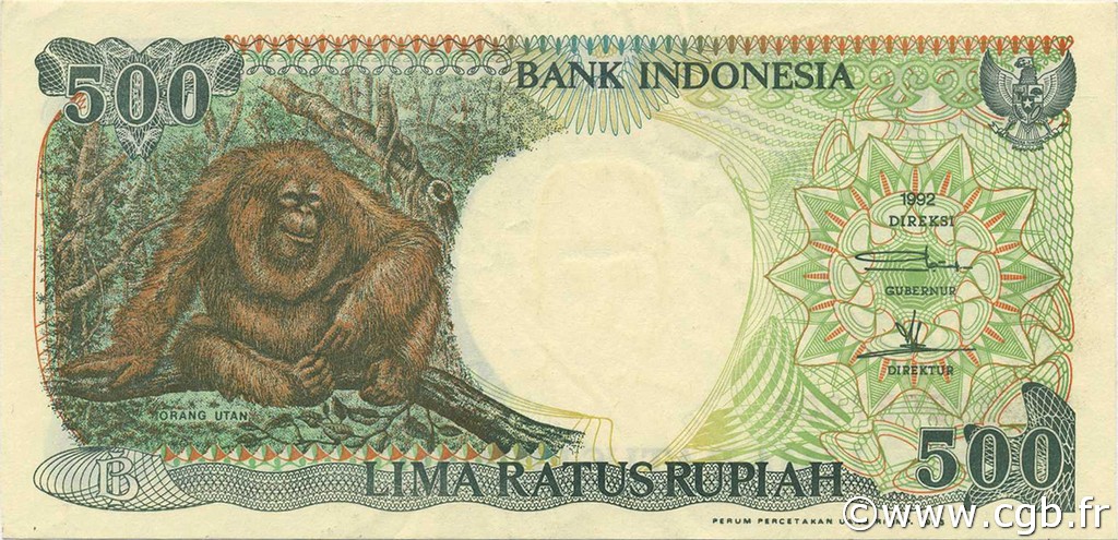 500 Rupiah INDONÉSIE  1993 P.128b SUP
