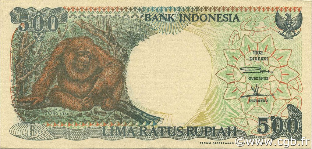 500 Rupiah INDONESIA  1998 P.128g EBC