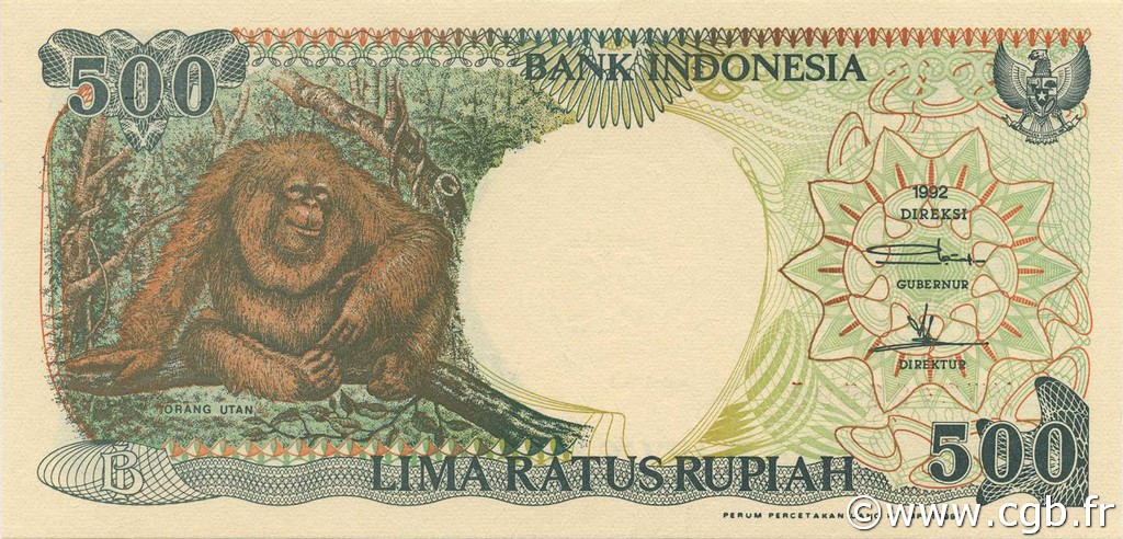 500 Rupiah INDONESIA  1999 P.128h q.FDC