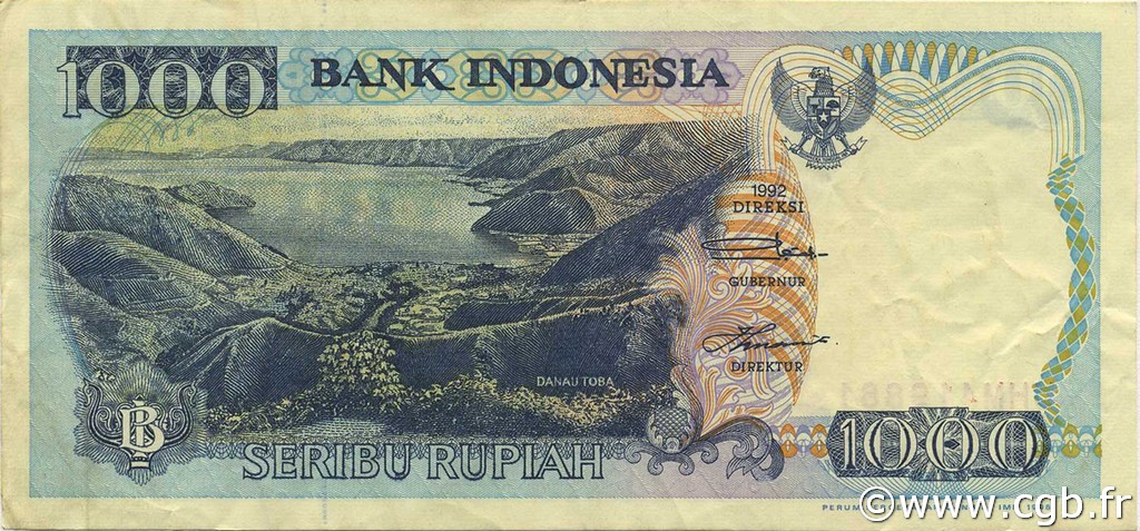 1000 Rupiah INDONESIA  1998 P.129g EBC