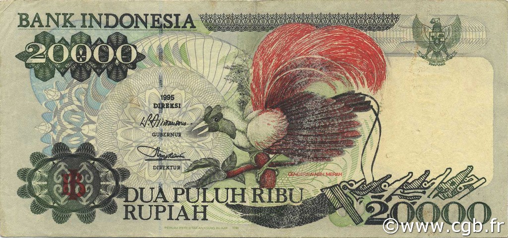 20000 Rupiah INDONESIA  1998 P.135d BB