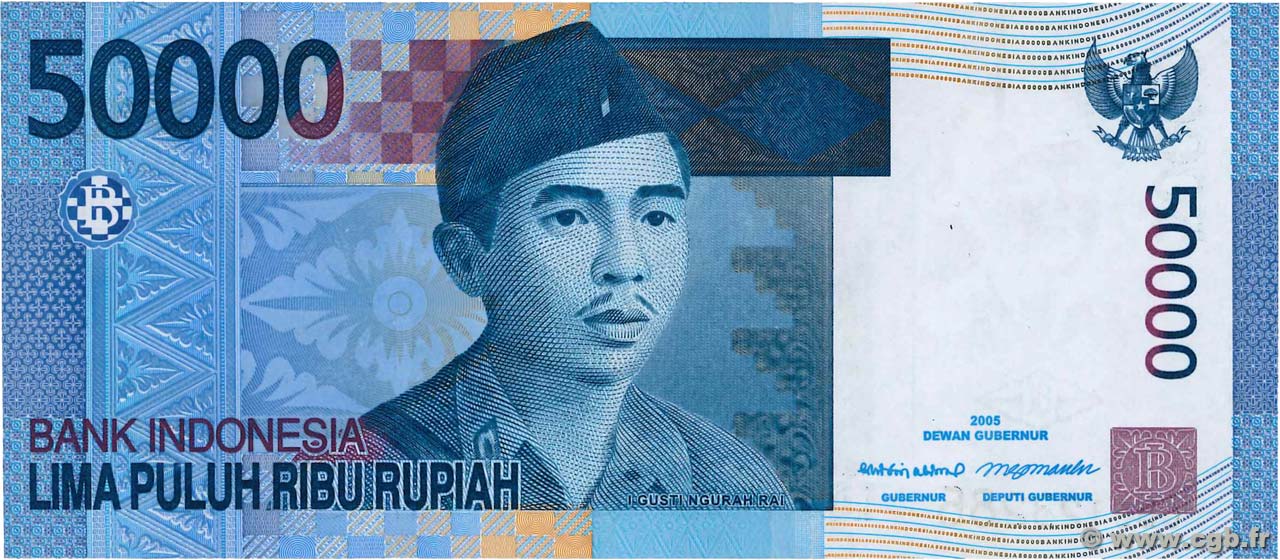 50000 Rupiah INDONESIEN  2005 P.145a ST