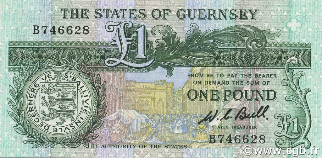 1 Pound GUERNSEY  1980 P.48a UNC-