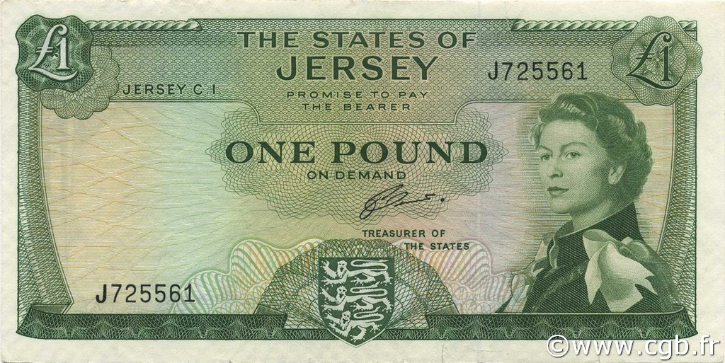 1 Pound JERSEY  1963 P.08b SPL+