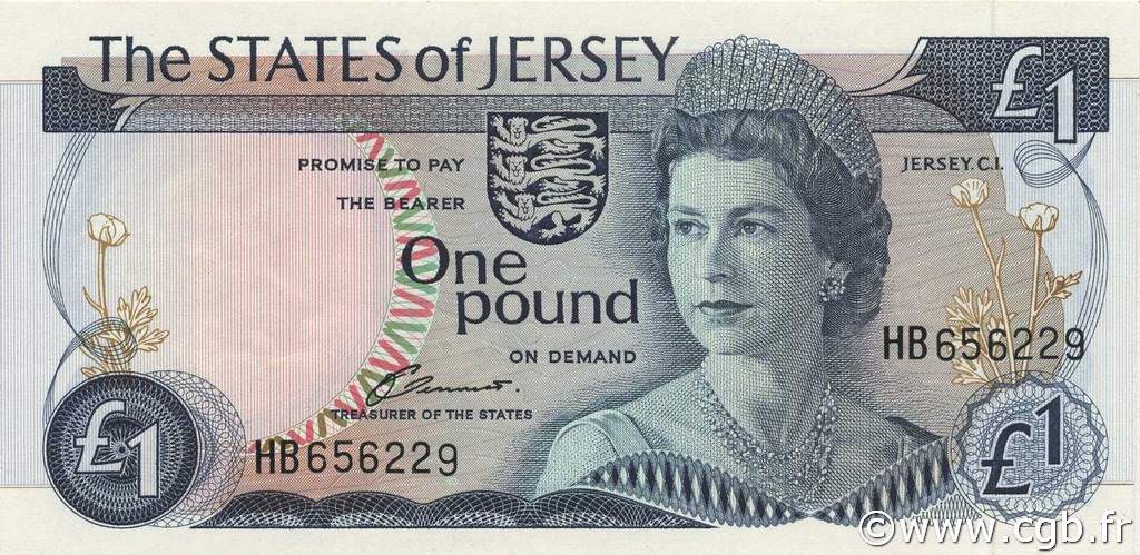 1 Pound JERSEY  1976 P.11a UNC-