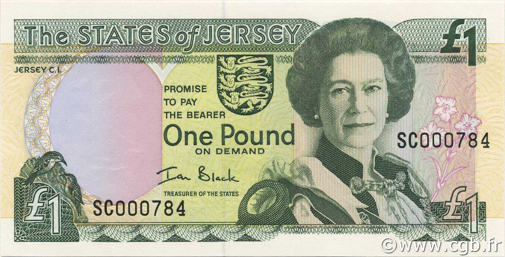 1 Pound JERSEY  2000 P.26a ST