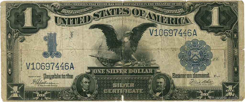 1 Dollar STATI UNITI D AMERICA  1899 P.338c q.MB