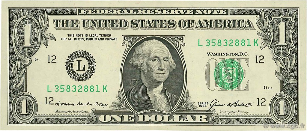 1 Dollar UNITED STATES OF AMERICA San Francisco 1985 P.474 XF+
