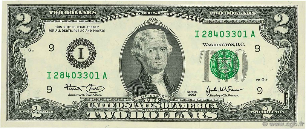 2 Dollars ÉTATS-UNIS D AMÉRIQUE Minneapolis 2003 P.516a NEUF