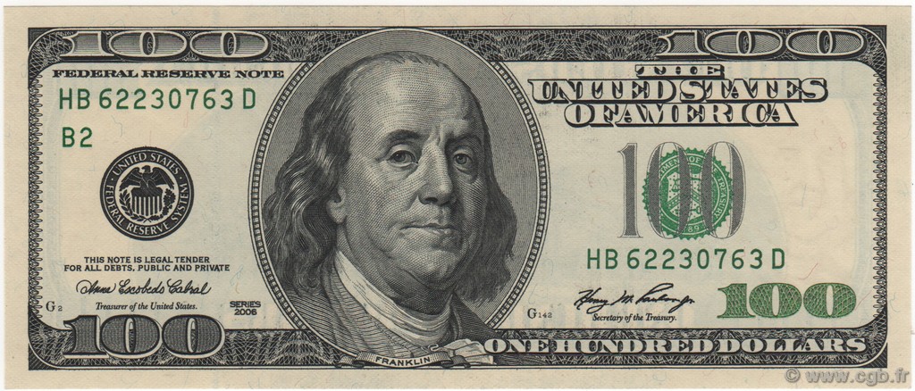 100 Dollars ÉTATS-UNIS D AMÉRIQUE New York 2006 P.528 pr.NEUF