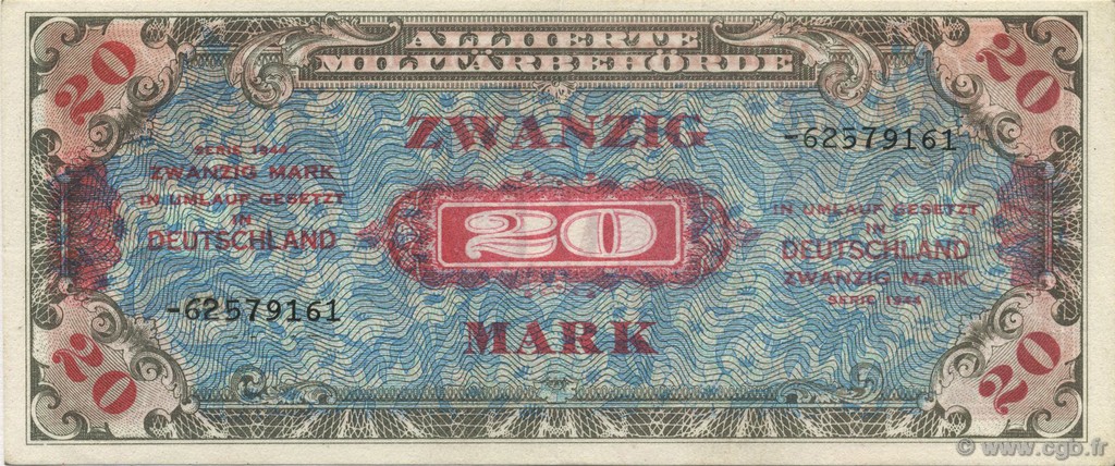 20 Mark ALEMANIA  1944 P.195d EBC