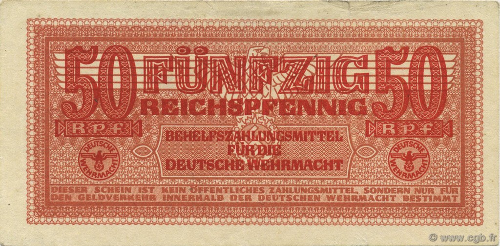 50 Reichspfennig ALEMANIA  1942 P.M35 MBC