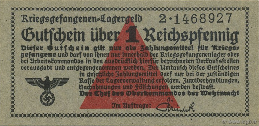 1 Reichspfennig GERMANY  1939 R.515 XF