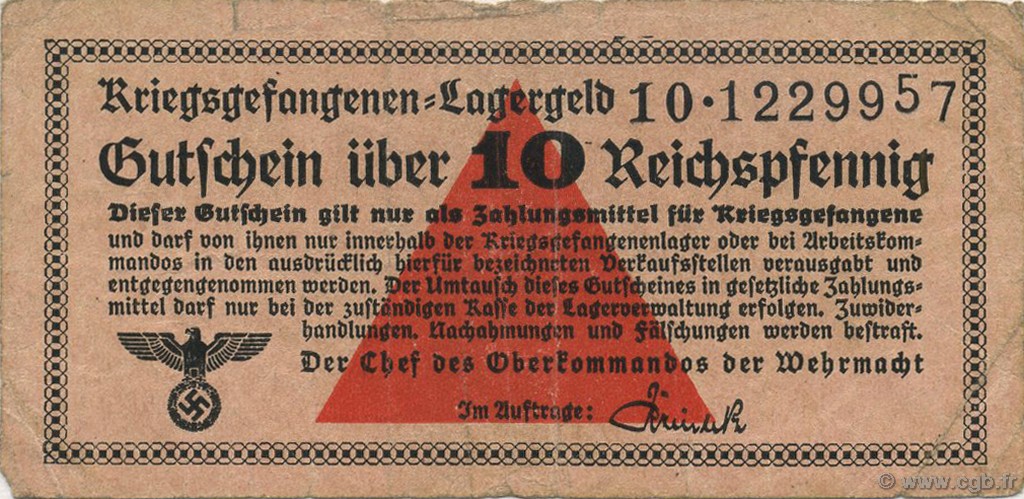 10 Reichspfennig GERMANY  1939 R.516 F+