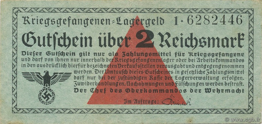 2 Reichsmark GERMANY  1939 R.519a XF