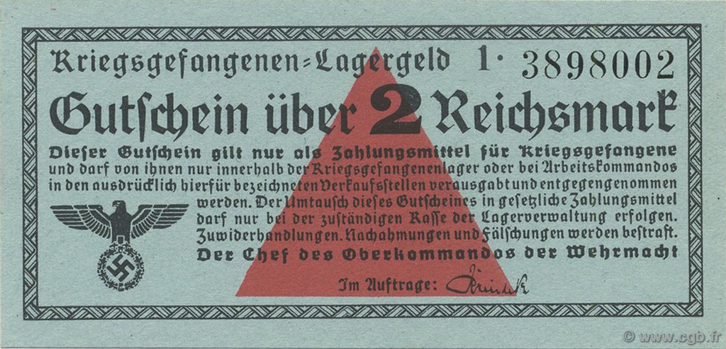 2 Reichsmark ALEMANIA  1939 R.519a FDC